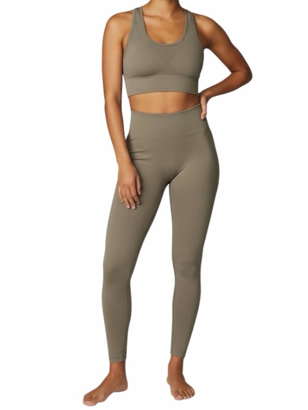 FP Movement by Free People Seamless VNeck Sports Bra/Bralette Size M/L(Lot of 2)